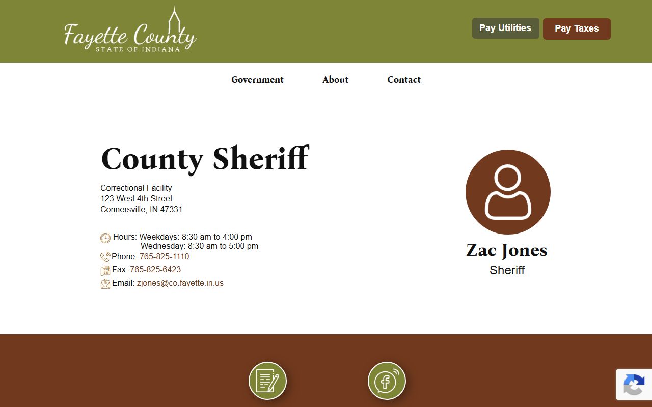 Fayette County arrest records sheriff page