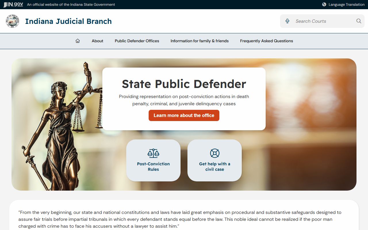 Fayette County criminal court records Indiana State Public Defender