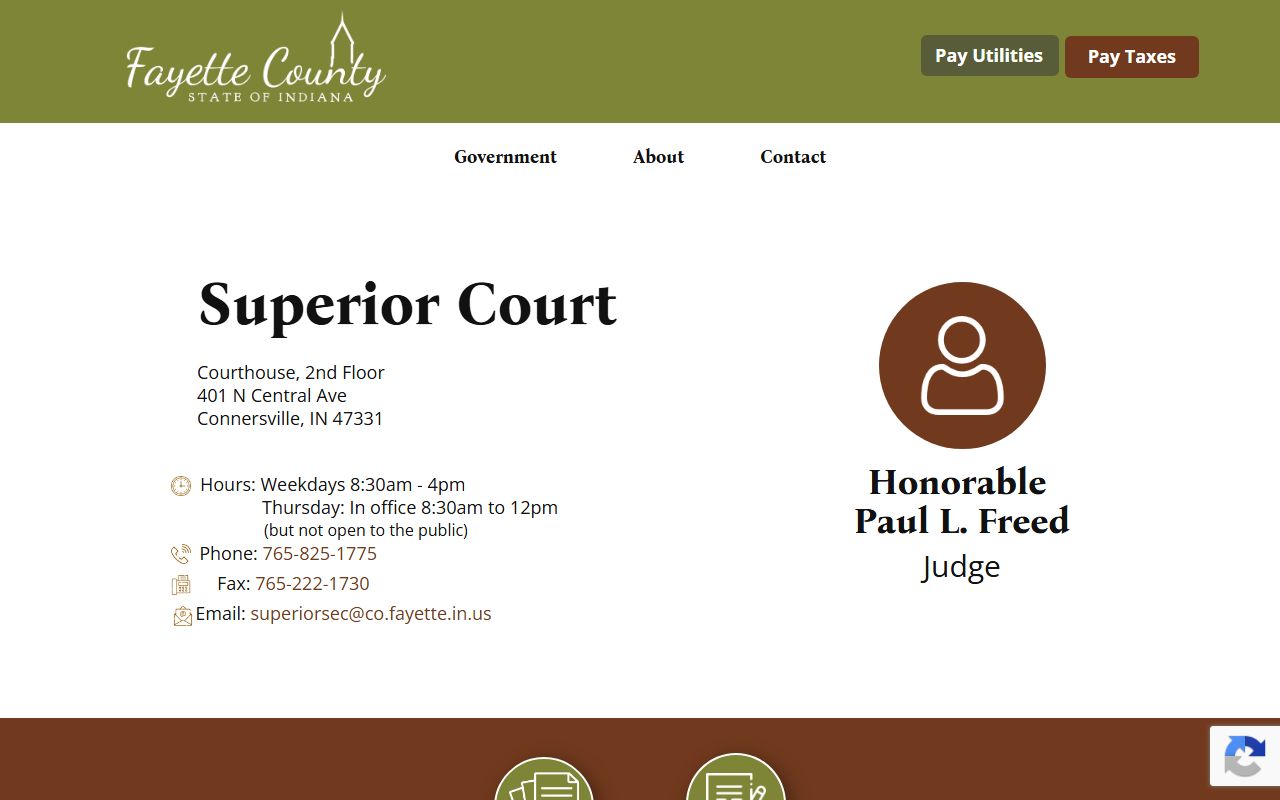 Fayette County court records Superior Court page